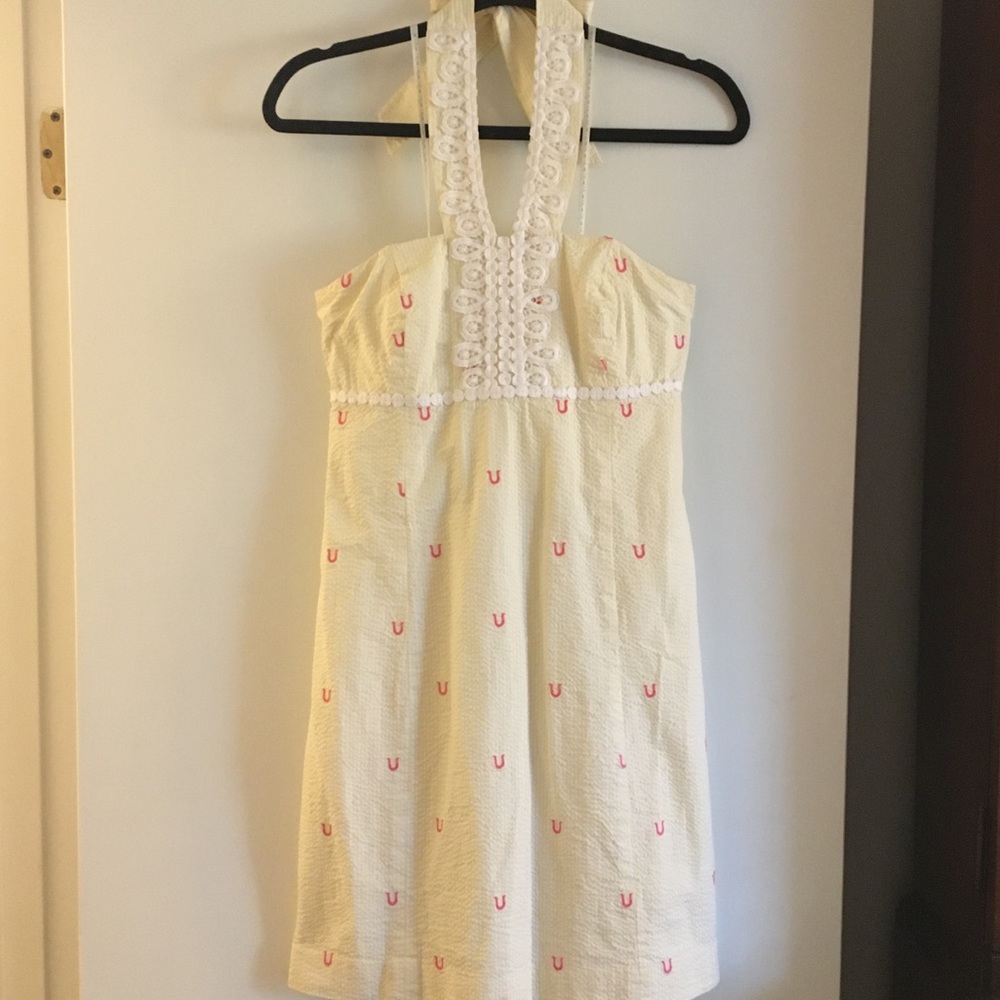 Lilly Pulitzer Isabel Yellow Seersucker Dress